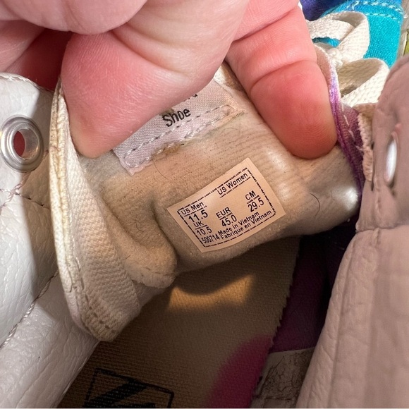 Vans rainbow tie dye Sk8 Hi high tops size 11.5 - Picture 8 of 9